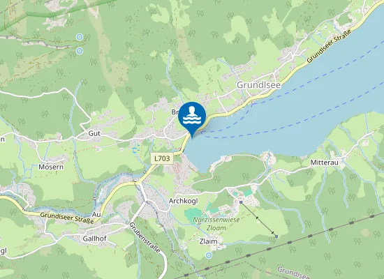 Map of GRUNDLSEE NORD-WEST