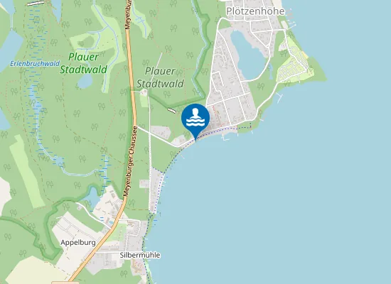 Map of PLAUER SEE SEELUSTER BUCHT