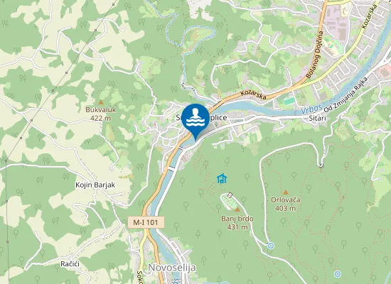 Map of Vrućica