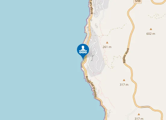 Map of La Playa Beach