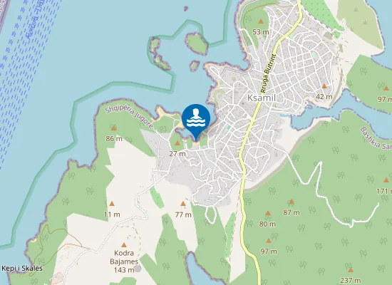 Map of Free public beach