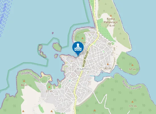 Map of King beach