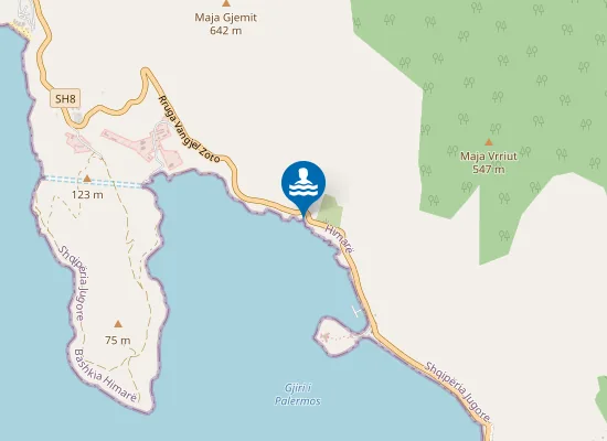Map of Plazhi i Porto Palermo