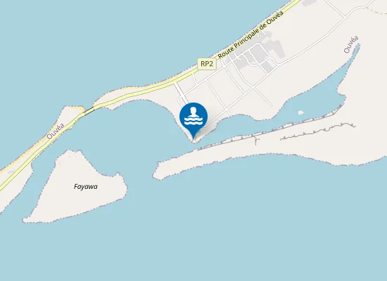 Map of Plage des Falaises de Lekiny