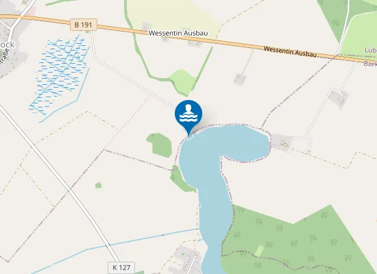 Map of KRITZOWER SEE BROOCK