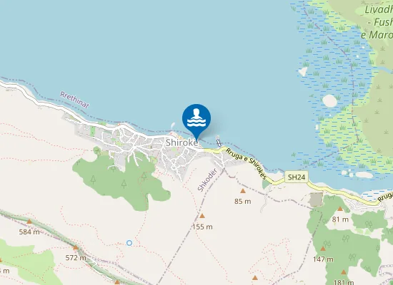Map of Plazhi Publik i Shirokës