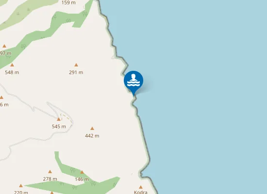 Map of Shën Albani, Karaburun