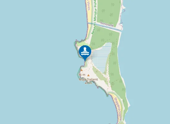 Map of Porto Novo Beach