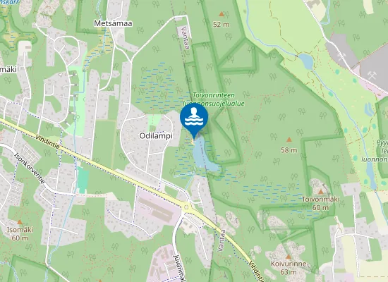 Map of Odilampi
