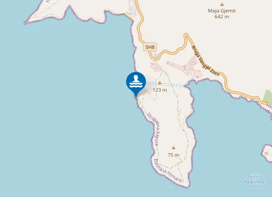 Map of Mateus beach