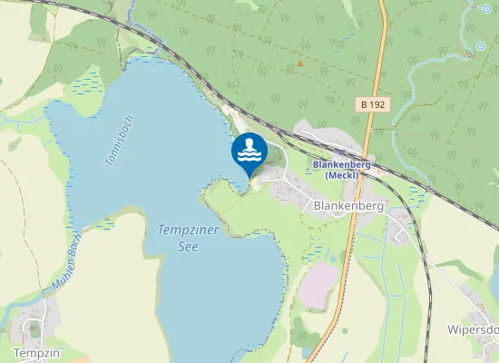 Map of TEMPZINER SEE BLANKENBERG