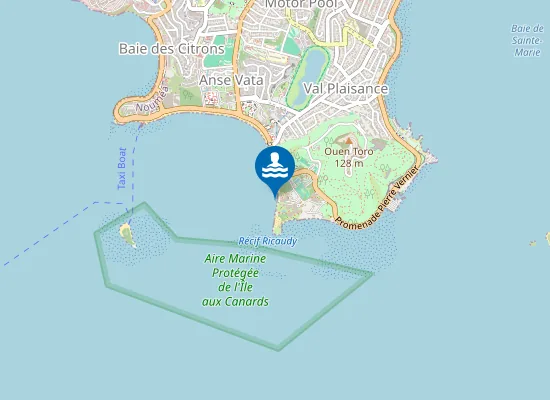 Map of Plage du Château Royal