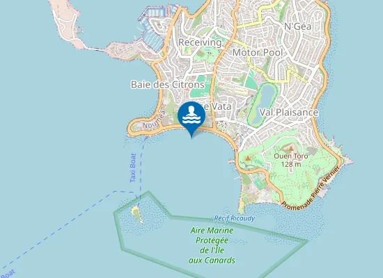 Map of Plage de l'Anse Vata