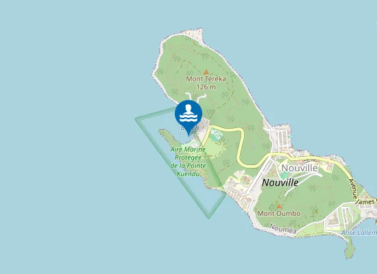 Map of Plage du Kuendu