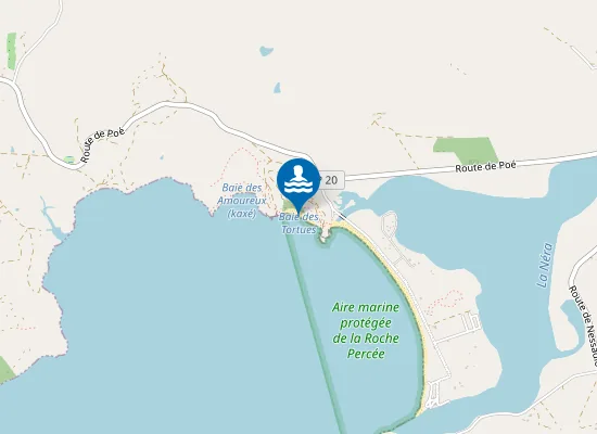Map of Plage de La Baie des Tortues