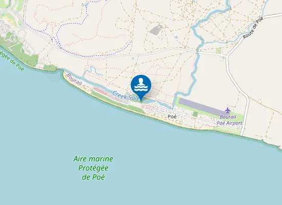 Map of Plage de Poé