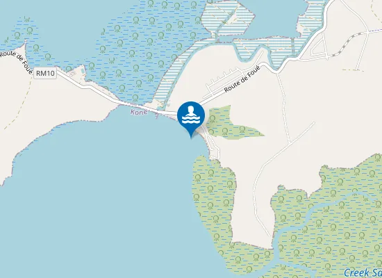 Map of Plage de Foué
