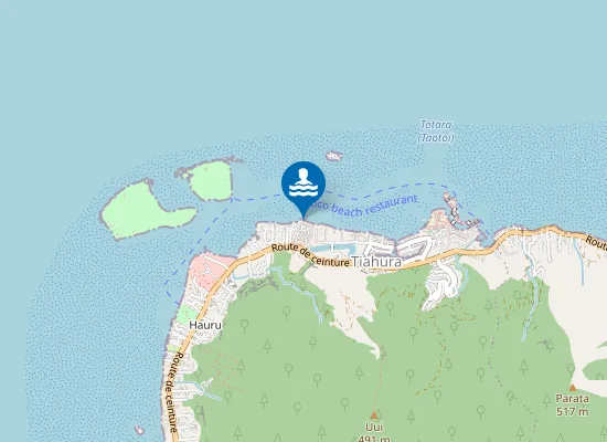 Map of Plage des tipaniers