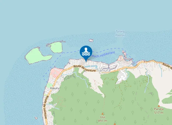 Map of Moorea Beach Villas