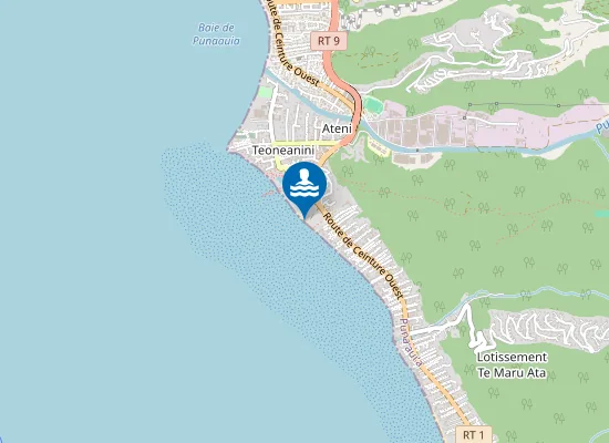 Map of Plage Toaroto
