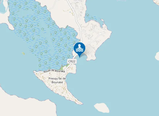 Map of Plage de Bouraké