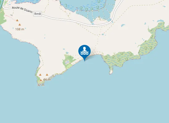 Map of Plage de Ouano Sud