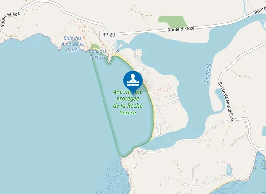 Map of Plage de la Roche Percée