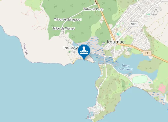 Map of Plage de Kûdo