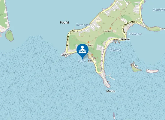 Map of Matira Beach