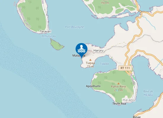 Map of Plage Hana Iti