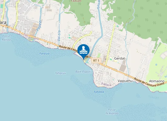Map of Plage Taharuu
