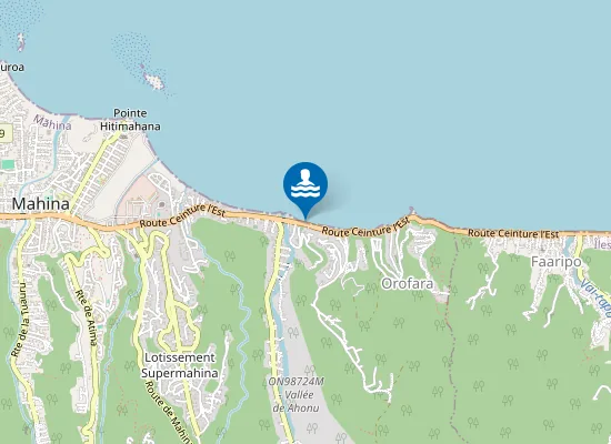 Map of Plage d'Ahonu