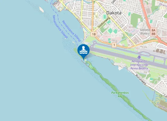 Map of Flamingo Beach