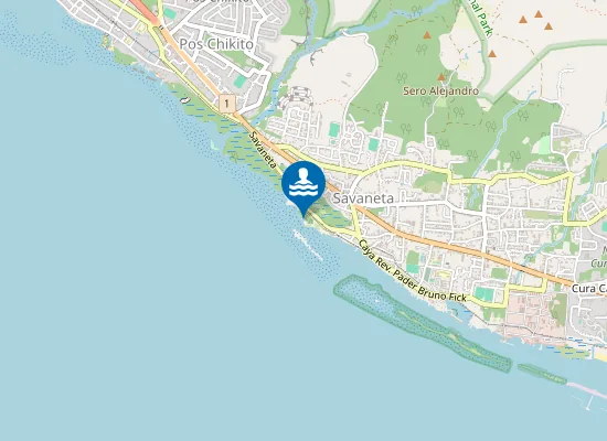 Map of Santo Largo Beach (Savaneta Beach)