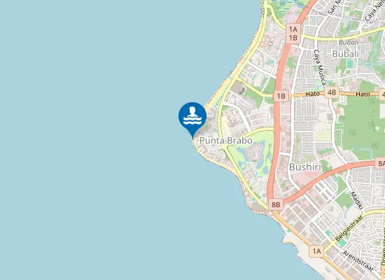 Map of Manchebo Beach