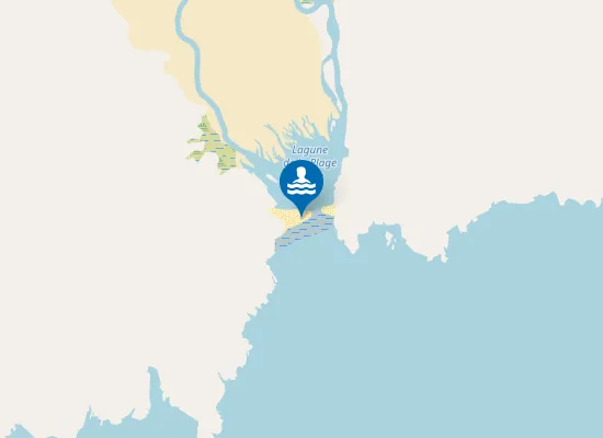 Map of la Plage Jaune