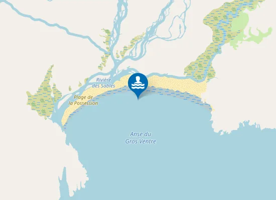 Map of Plage de la Possession