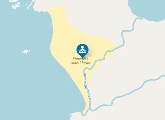 Map of Plage des Lions Marins