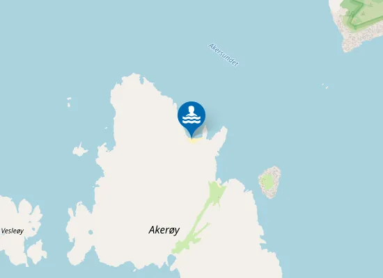 Map of Akerøy