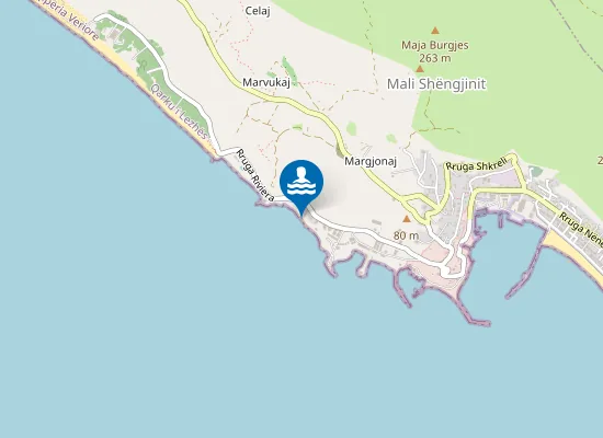 Map of Arta's beach