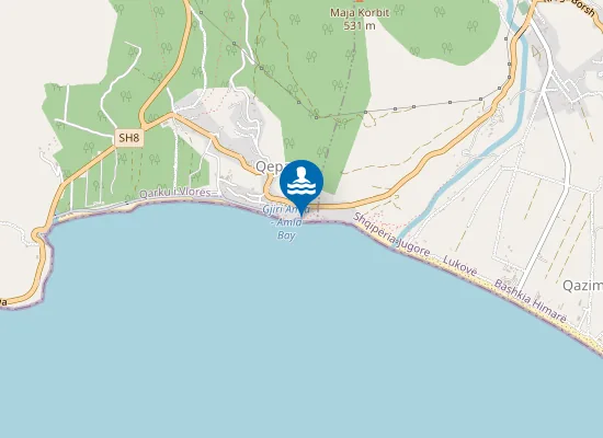 Map of Gjiri i Këndesave