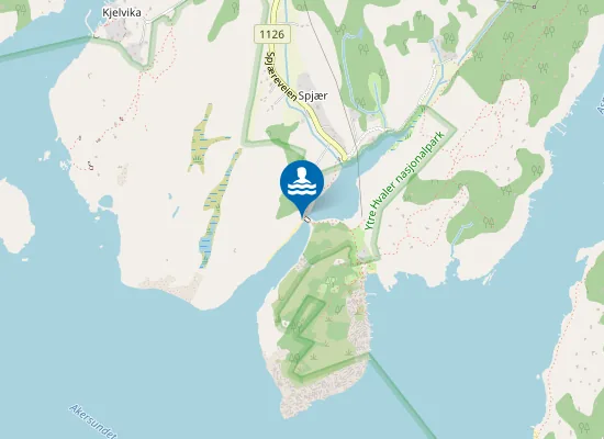 Map of Spjærkilen