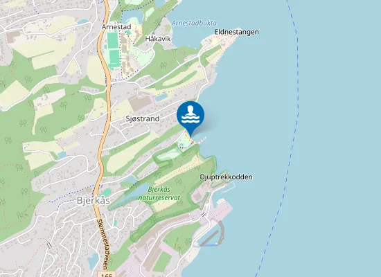Map of Sjøstrand
