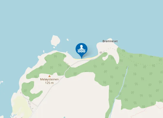 Map of Bremnessanden
