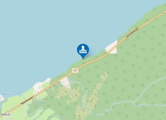 Map of Mevikstranda