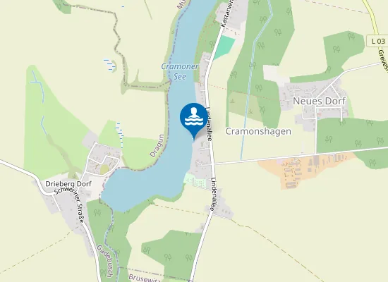 Map of CRAMONER SEE CRAMONSHAGEN