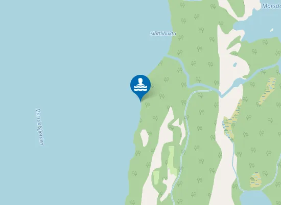 Map of Morsdalstranda