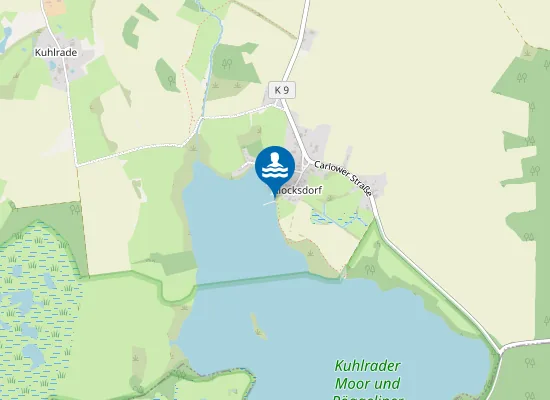 Map of ROEGGELINER SEE KLOCKSDORF