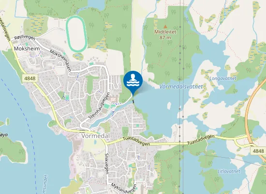 Map of Vormedal Strand
