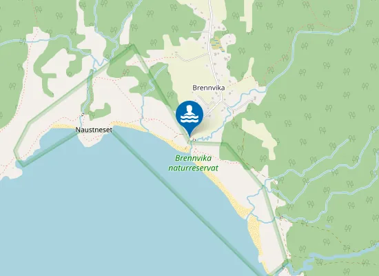 Map of Brennviksanden